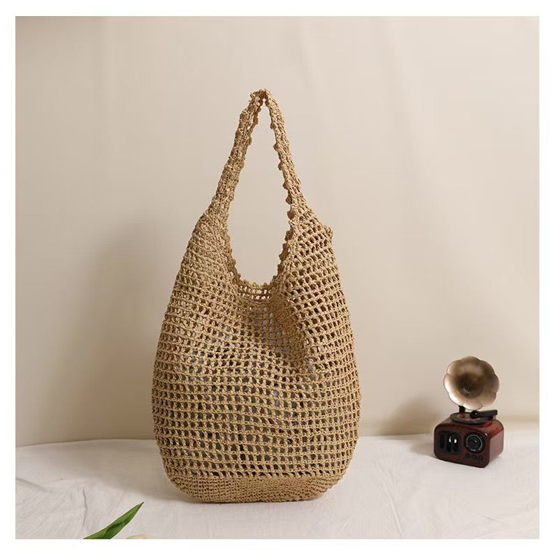 Rose Garden Crochet Shoulder Bag