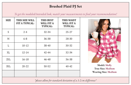 Berri Brushed Plaid PJ Set - Girl Code Couture