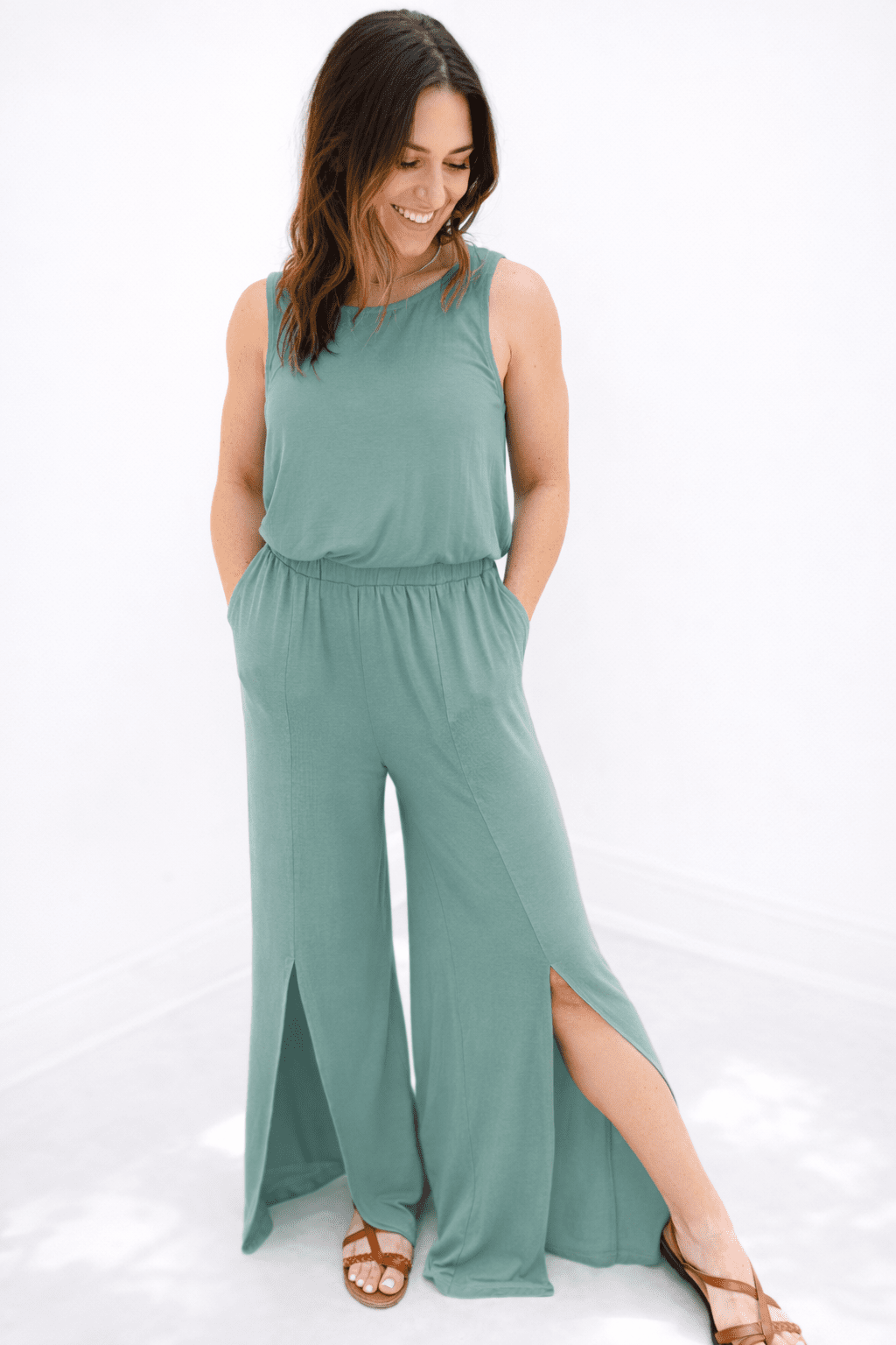Dixie Double Splice Slouchy Jumpsuit - Girl Code Couture