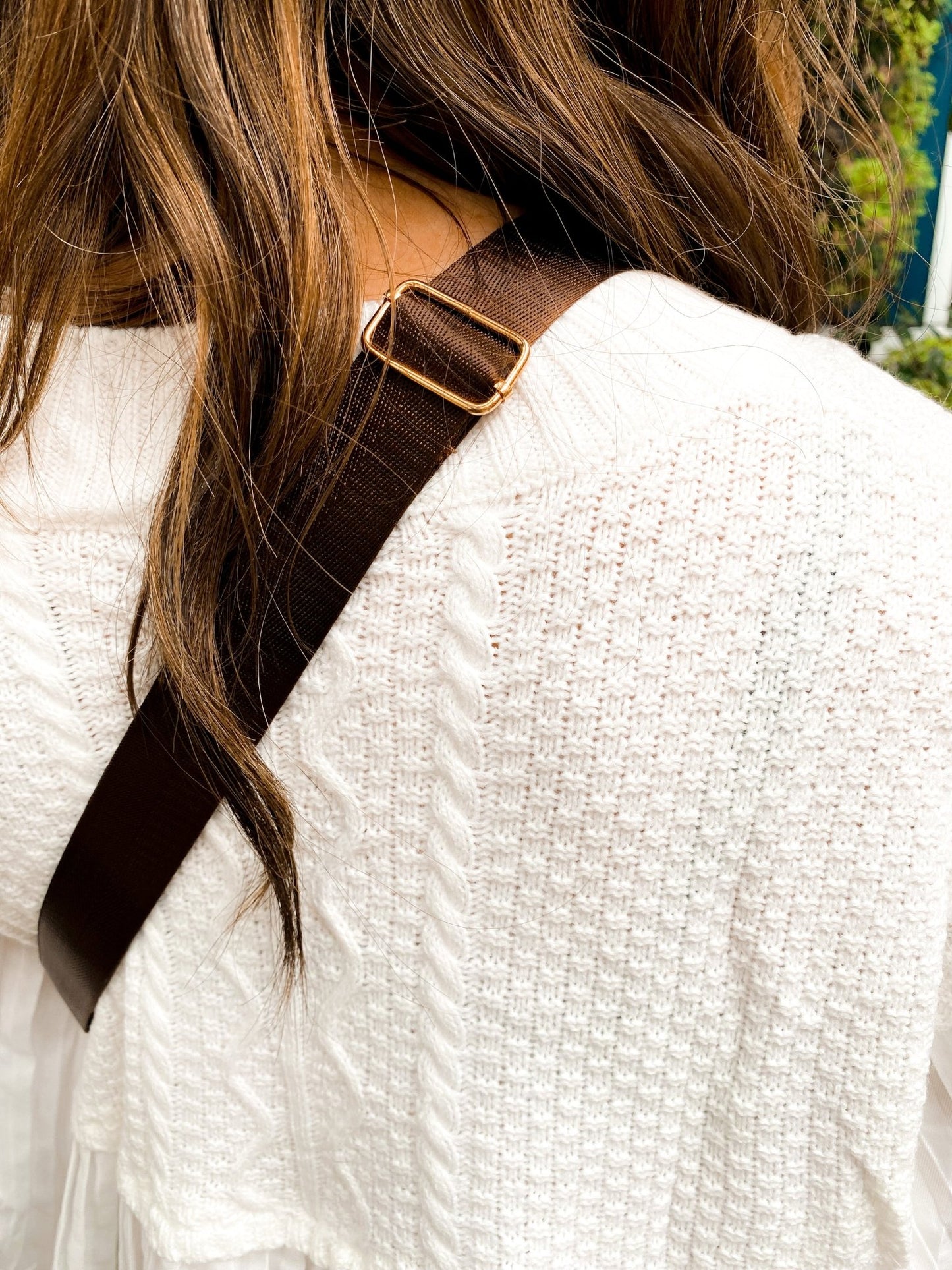 Houndstooth & Vegan Leather Sling Bag - Girl Code Couture