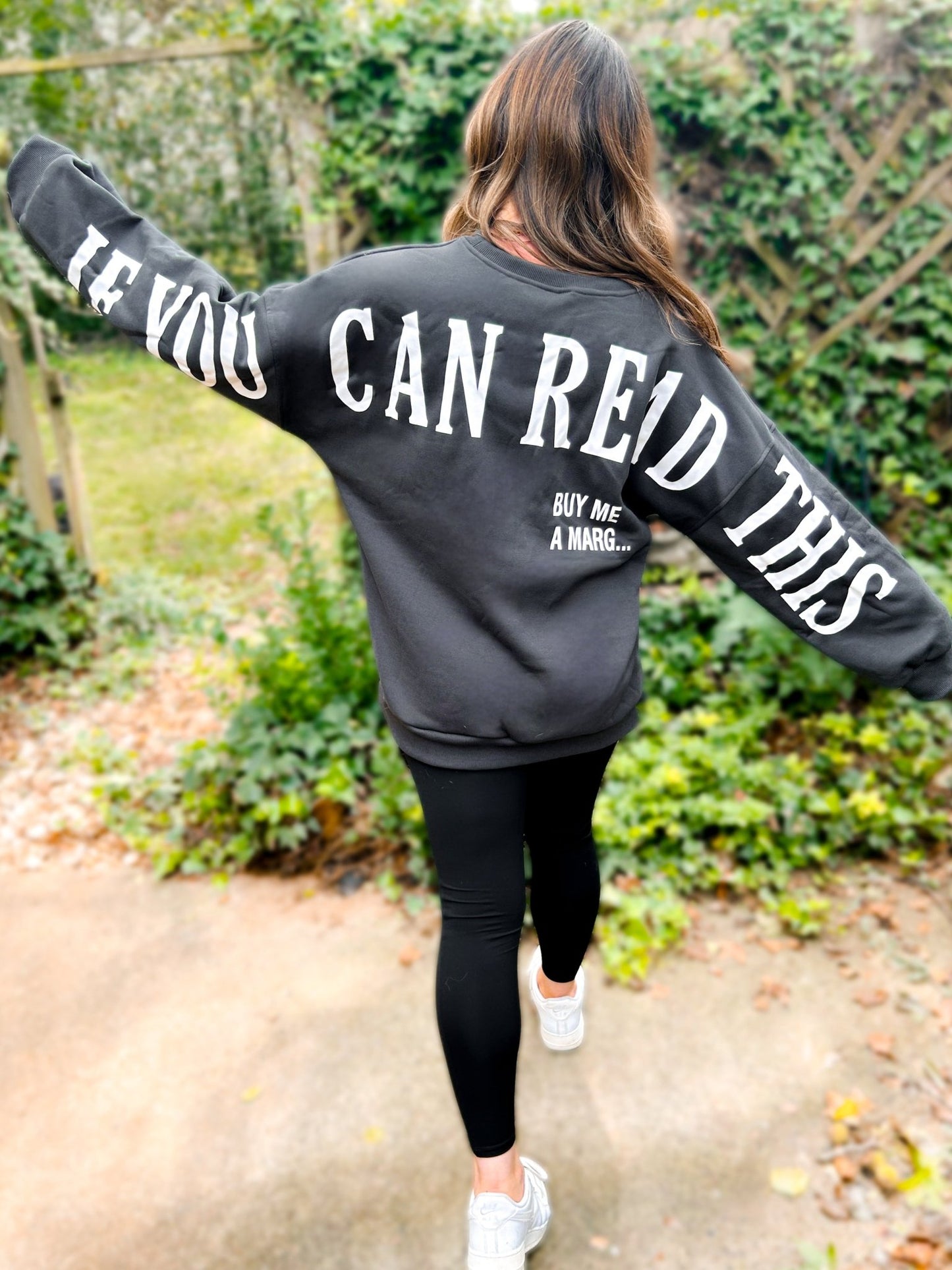 Ivy “If You Can Read This” Spring Scuba Sweatshirt - Girl Code Couture