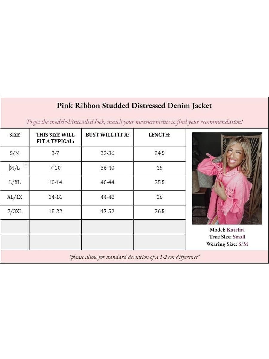 Katrina Pink Ribbon Jacket - Girl Code Couture