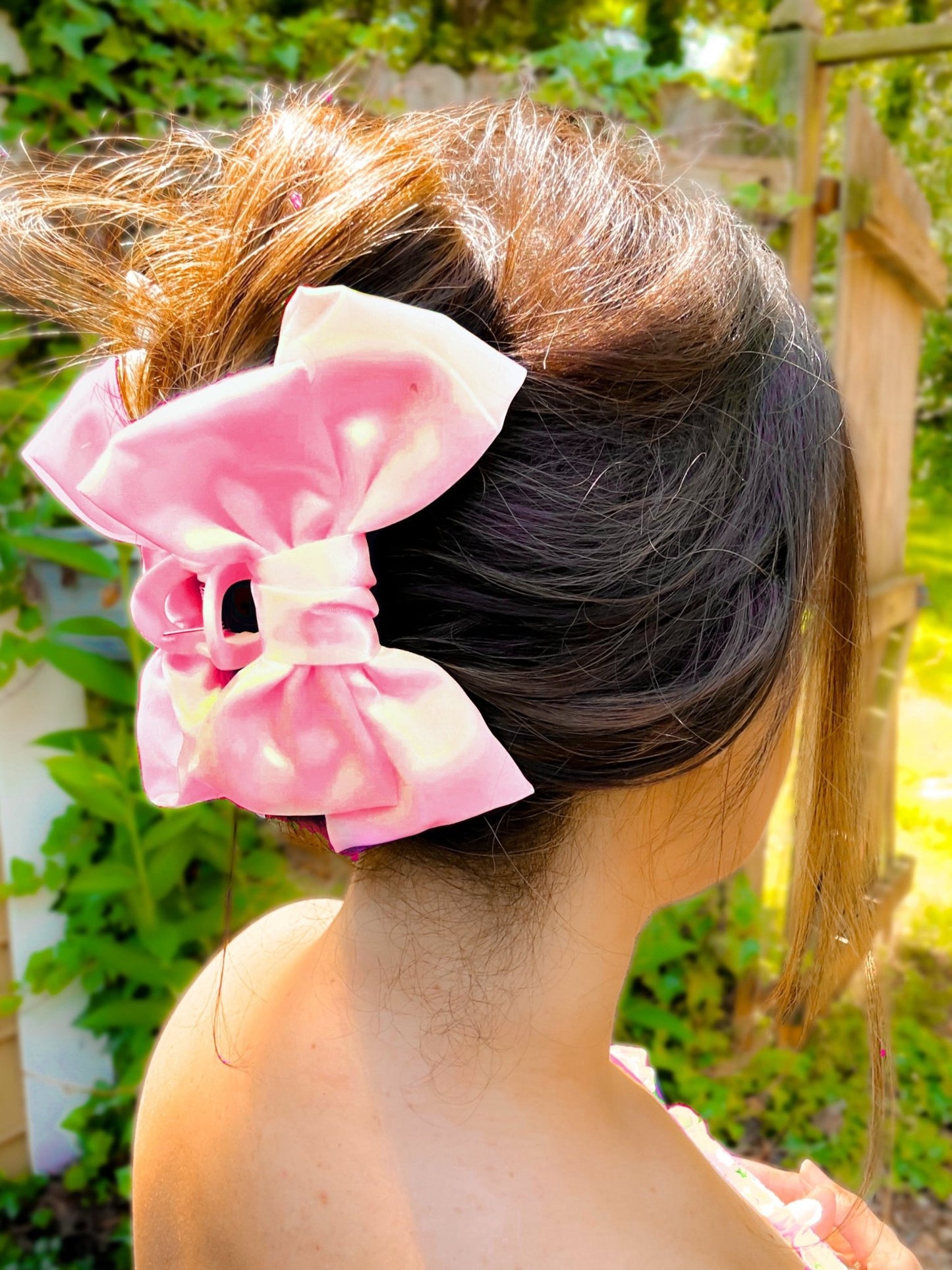 Large Satin Bow Claw Clips - Girl Code Couture