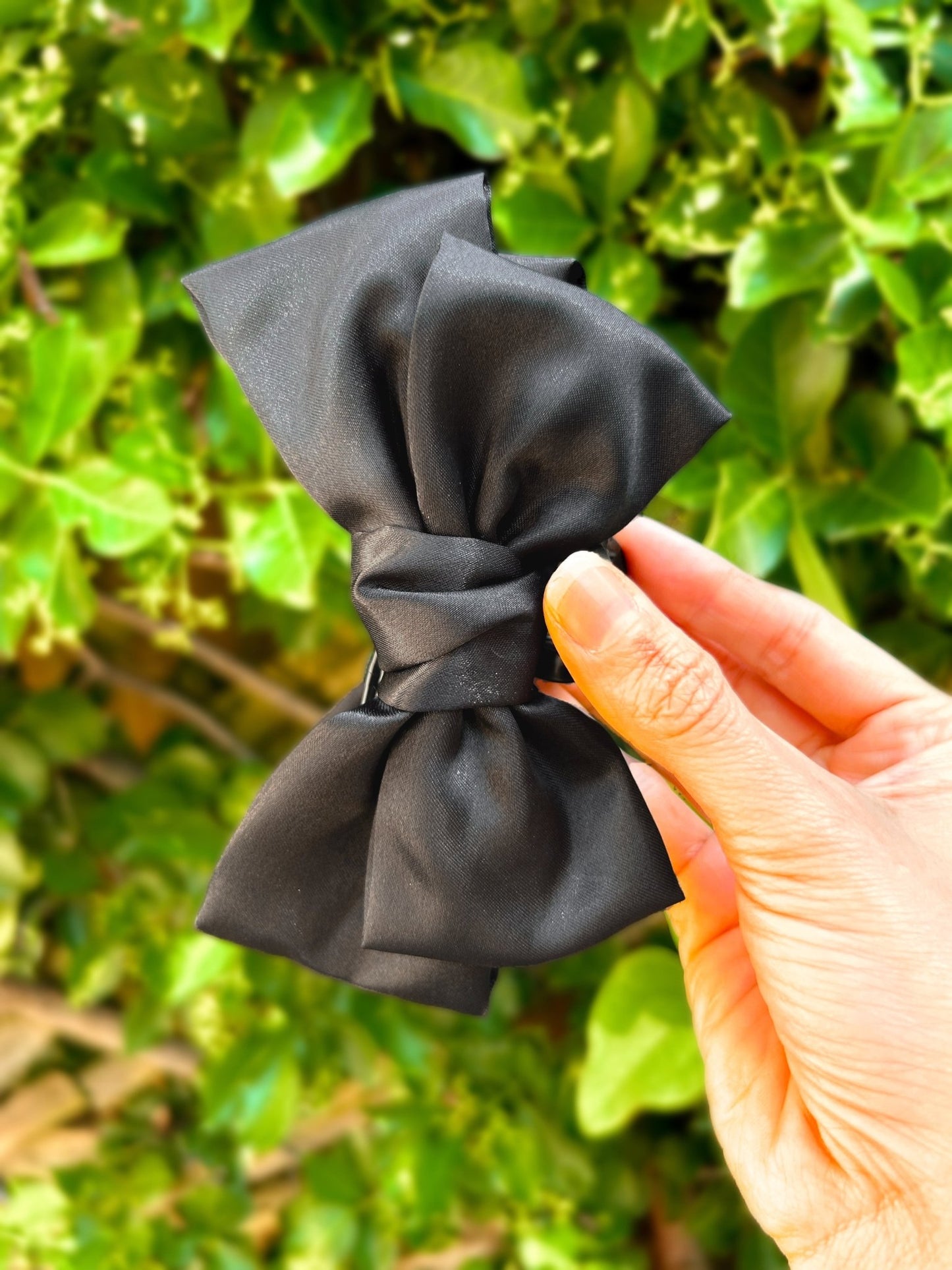 Large Satin Bow Claw Clips - Girl Code Couture