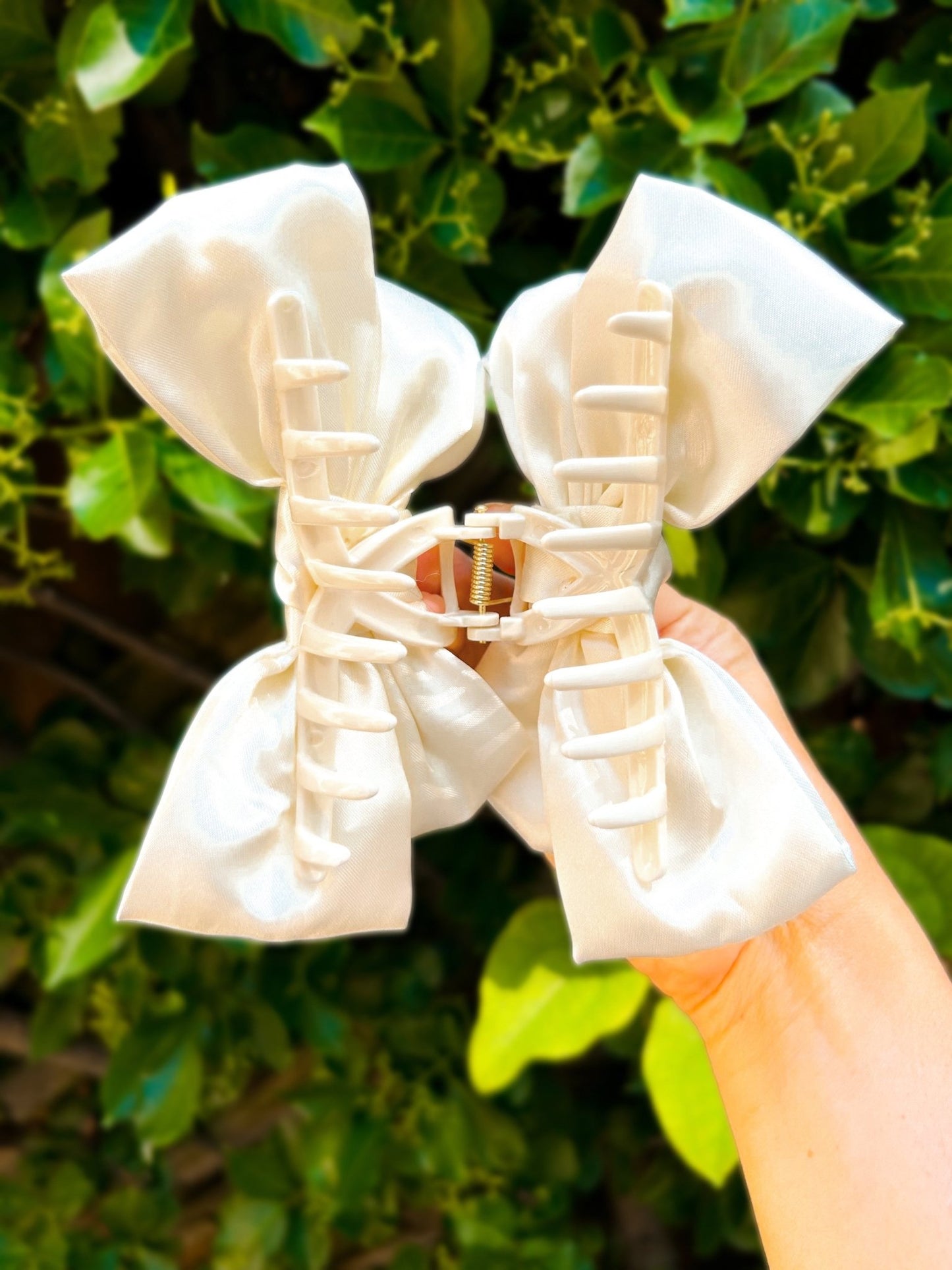Large Satin Bow Claw Clips - Girl Code Couture
