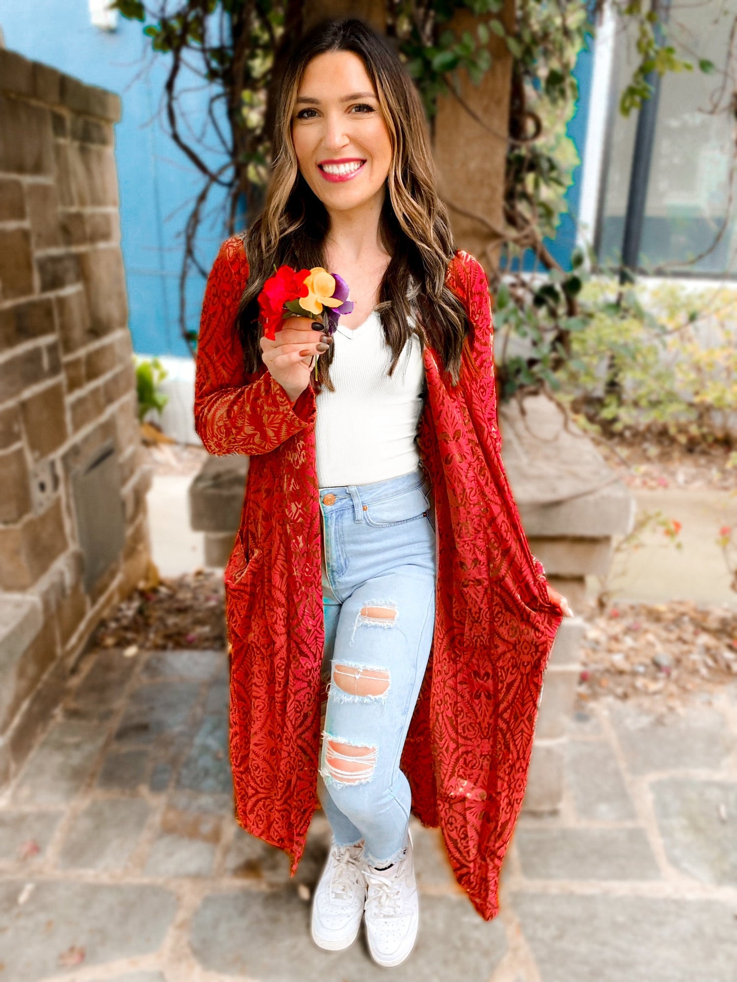 Mabel Mesh & Velvet Duster Cardigan - Girl Code Couture