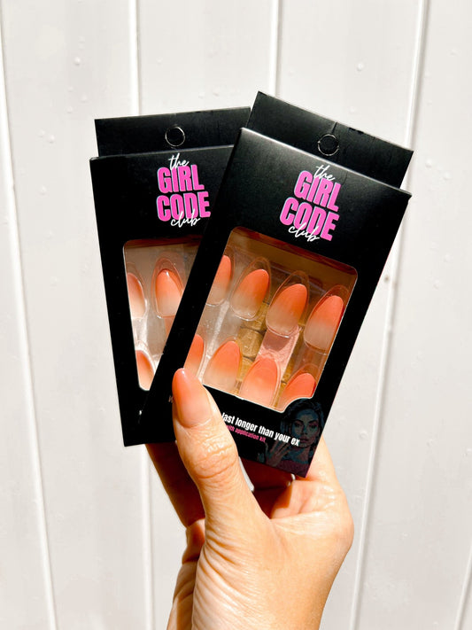 “Orangesicle” Press - On Nail Kit - Girl Code Couture