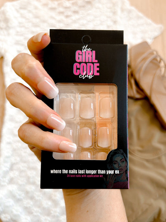 PRE - ORDER “Nude Attitude” Press - On Nail Kit - Girl Code Couture