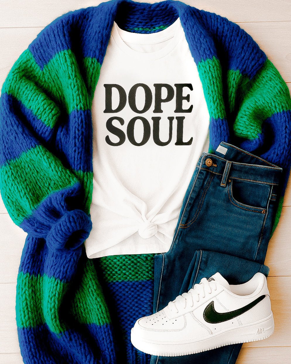 PRE ORDER Oversized Chunky Striped Balloon Sleeve Duster - Girl Code Couture