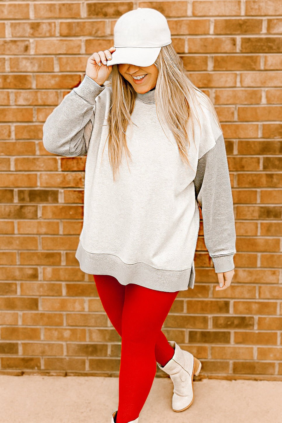 PREORDER Oversized Inside Out and Reversible Mockneck Sweatshirt - Girl Code Couture
