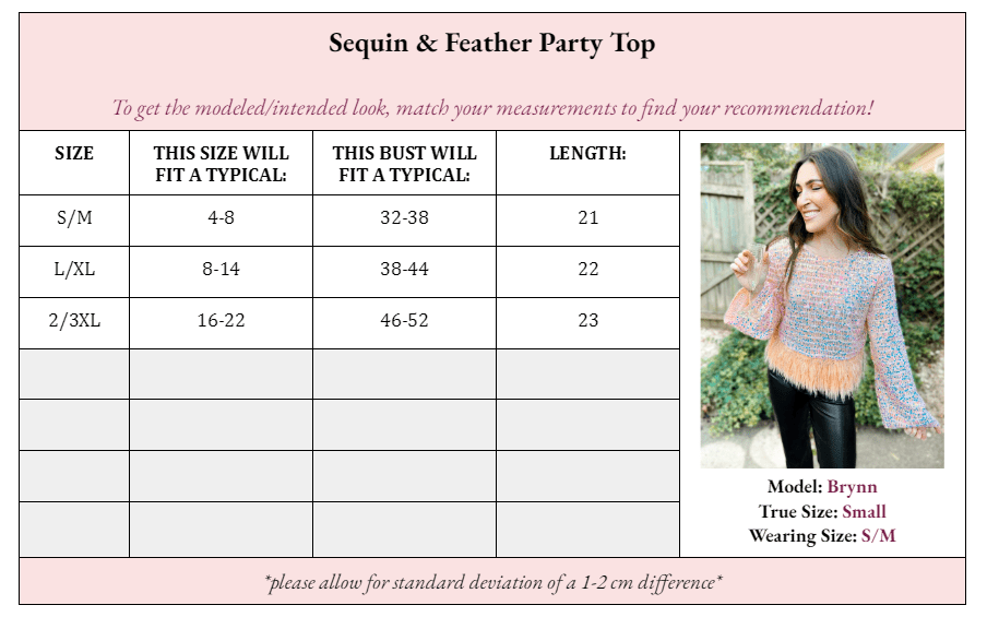 Starla Sequin & Feather Party Top - Girl Code Couture
