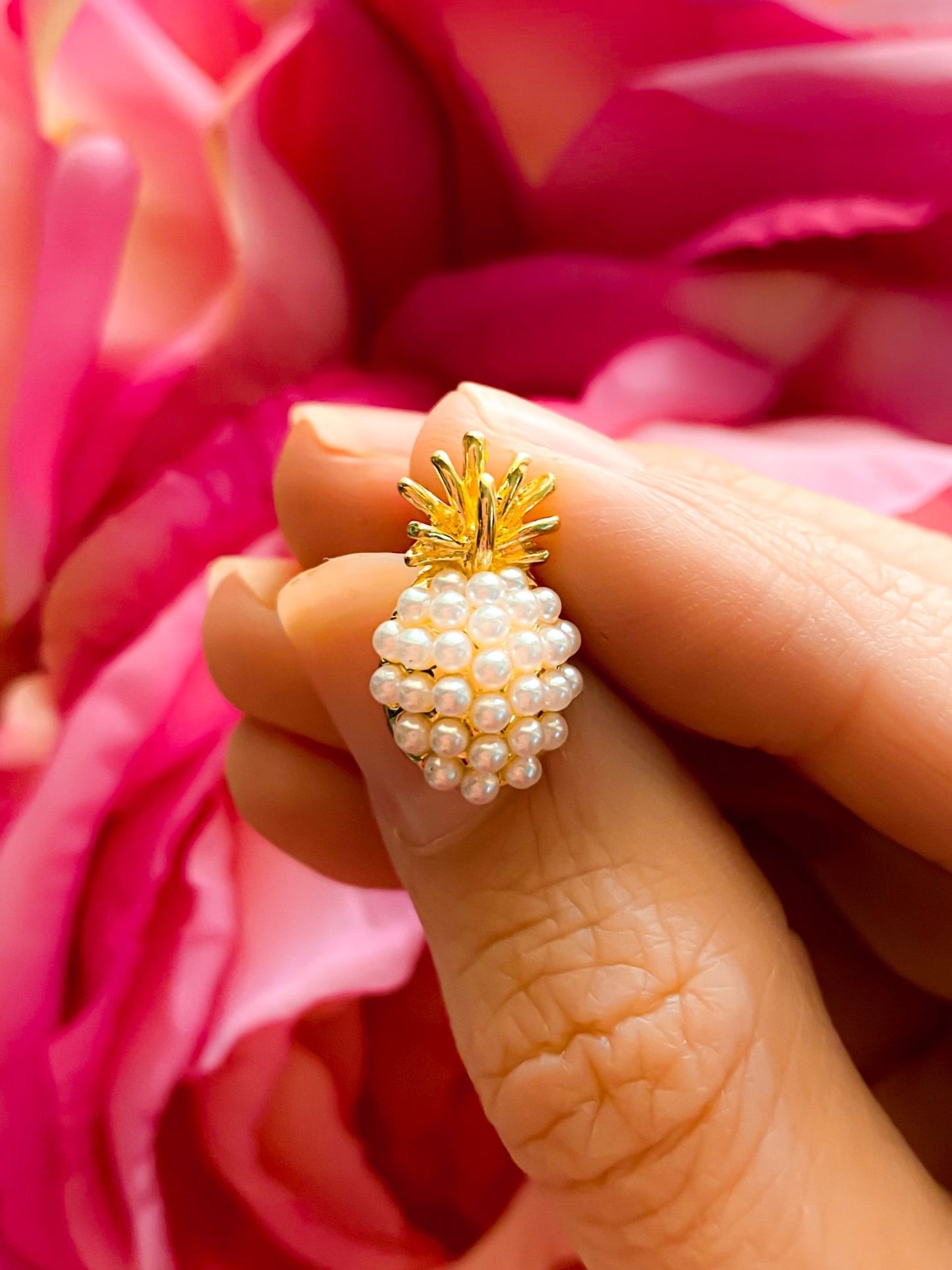 Mini Pearl Pineapple Studs - Girl Code Couture