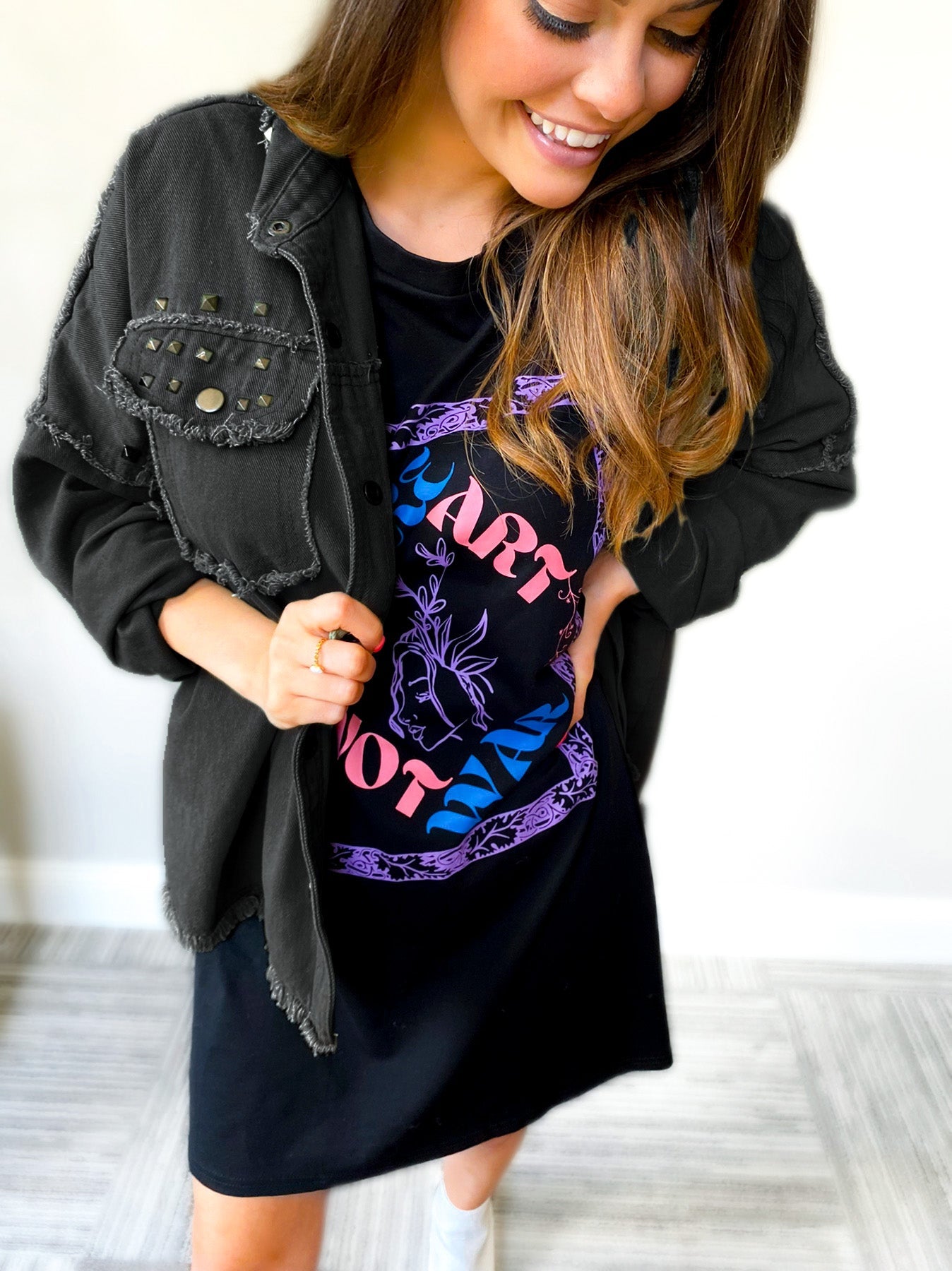 Paloma Pocket Tee Dress - Girl Code Couture