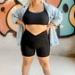 PRE-ORDER Max Sculpt Ribbed Short Length Biker Shorts