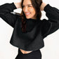 Izzy Inside-Out Cropped Sweatshirt