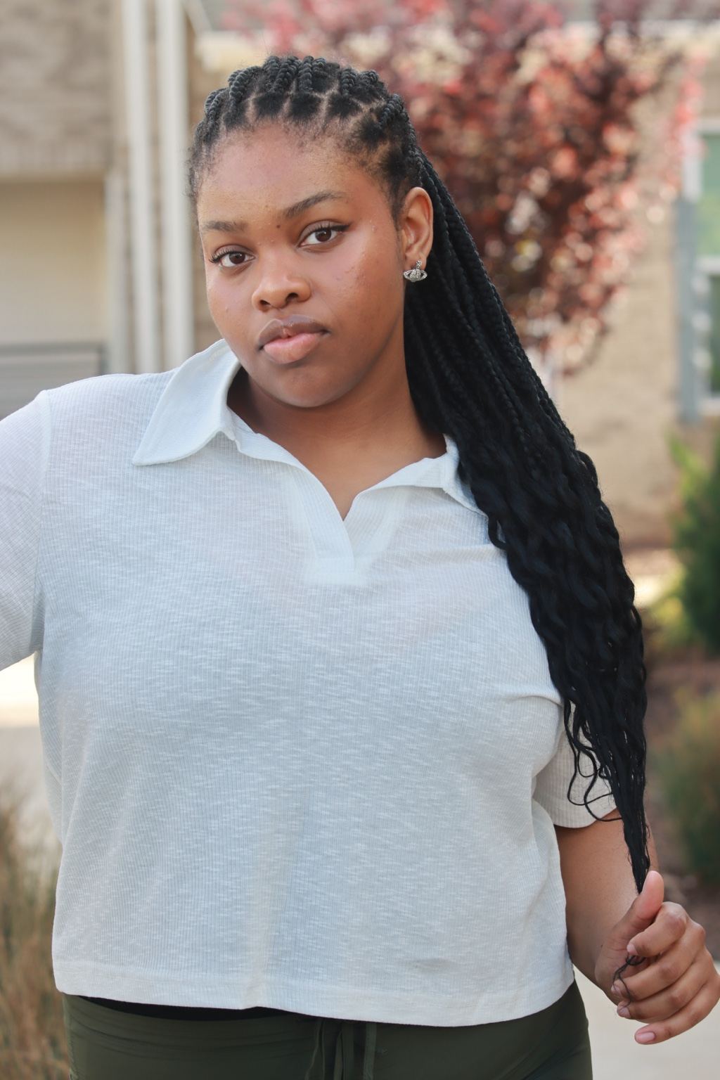 Rory Ribbed Cropped Tennis Tee