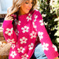 Penelope Plush Daisy & Heart Sweater