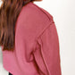 Izzy Inside-Out Cropped Sweatshirt