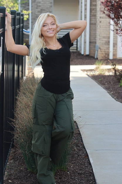 Archer Asymmetrical Pocket Wide Leg Cargos