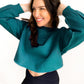 Izzy Inside-Out Cropped Sweatshirt