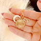 PRE-ORDER 3 Charm Zodiac & Moon Cubic Zirconia Pendant Necklace