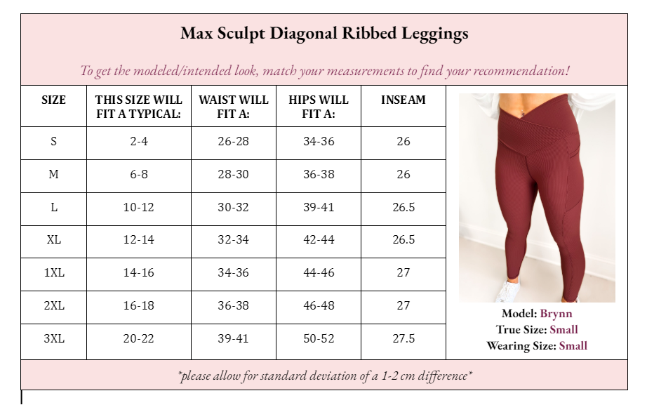 PRE-ORDER Molly Max Sculpt Ribbed Leggings - Regular