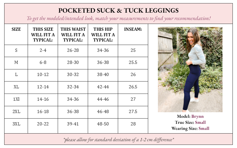 PRE-ORDER Palmer Pocketed Suck & Tuck Leggings