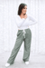 Cora Chambray Wide Leg Pant - Girl Code Couture