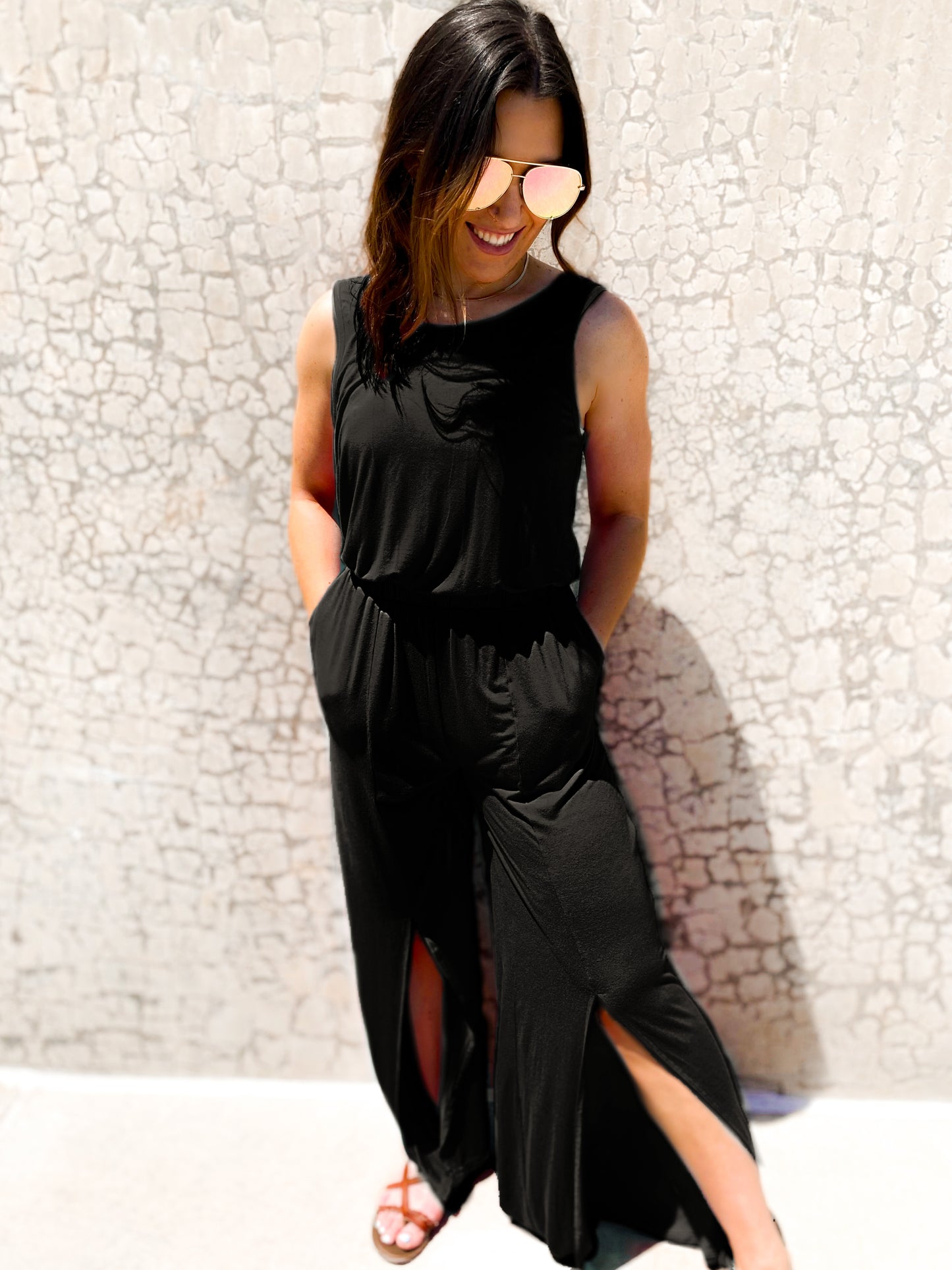 The Dixie Double Splice Slouchy Jumpsuit