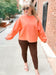 Light Fleece Midi Balloon Sleeve Sweater - Girl Code Couture