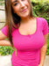 Lucy Lace Trim Ribbed Tee - Girl Code Couture