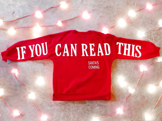 PRE ORDER Santa’s Coming Graphic Scuba Oversized Sweatshirt - Girl Code Couture