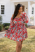 Sabrina Smocked Bell Sleeve Dress - Girl Code Couture